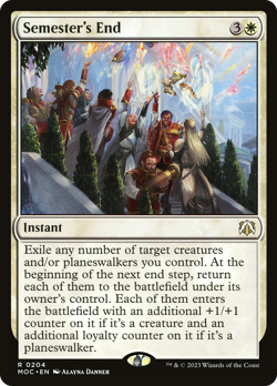 Semester's End [March of the Machine Commander] Magic MTG - Image 1