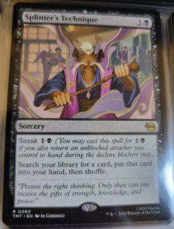 Splinter's Technique # 80 - TMNT - TMT - MTG Game Rare Cards Magic The Gathering - Image 1