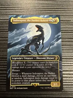 Wizards of the Coast Indoraptor, the Perfect Hybrid Rare MTG 0015 EN 2023 3/1 - Image 1