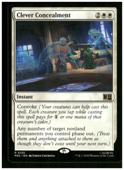 Clever Concealment 125 Commander: Marvel Super Heroes Magic: The Gathering NM - Image 1