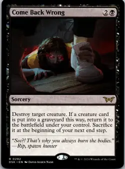 MTG - Come Back Wrong () (86) - DSK - regular - Image 1