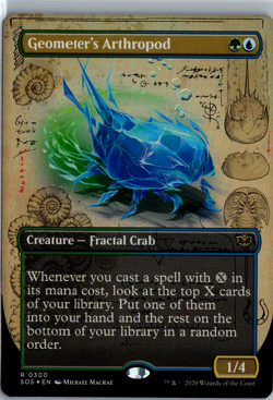 MTG - Geometer's Arthropod (Borderless) (300) - SOS - Foil - Image 1