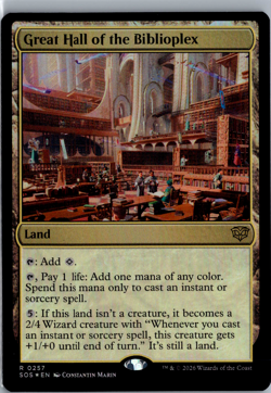 MTG - Great Hall of the Biblioplex (257) - SOS - Foil - Image 1