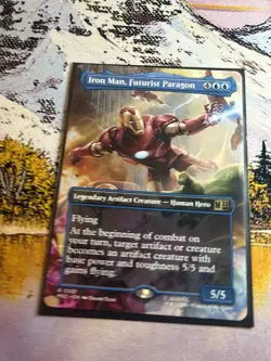 Iron Man, Futurist Paragon (Borderless) - Commander: Marvel Super Heroes (MSC) - Image 1
