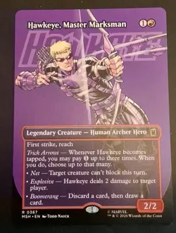 Hawkeye, Master Marksman (Borderless) Marvel Super Heroes MTG Regular NM - Image 1