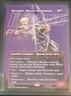 Hawkeye, Master Marksman (Borderless) Marvel Super Heroes MTG Regular NM - Image 3