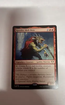 Krenko, Mob Boss Commander Masters #238 Rare - Image 1