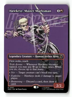 Hawkeye, Master Marksman (Borderless) 367 Rare MTG MSH NM - Image 2