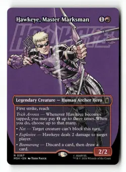 Hawkeye, Master Marksman (Borderless) 367 Rare MTG MSH NM - Image 4