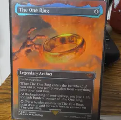 Lord of the Rings MTG The One Ring Borderless Poster Foil 748 Indestructible EN - Image 1