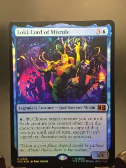 Loki, Lord of Misrule Commander: Marvel Super Heroes MTG Foil Near Mint - Image 1
