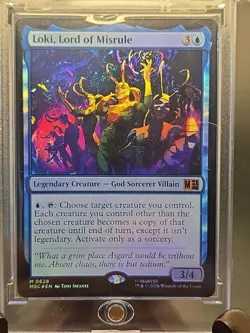 Loki, Lord of Misrule Commander: Marvel Super Heroes MTG Foil Near Mint - Image 3