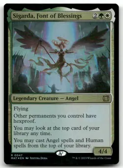 Sigarda, Font of Blessings #47 (Foil) (LP) March of the Machine MAT Magic MTG - Image 1