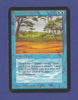 1993 Magic the Gathering - Phantasmal Terrain - Alpha MTG - Image 1