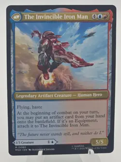 Tony Stark 80 Mythic Marvel Super Heroes Magic: The Gathering Near Mint - Image 2