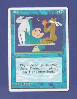 1995 Magic the Gathering - Stasis - Fourth - 4th Edition MTG - Image 1