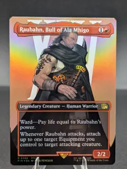Raubahn, Bull of Ala Mhigo (Borderless) (Foil) Final Fantasy MTG IN HAND - Image 1