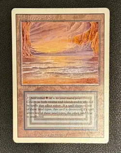 MTG Underground Sea Revised Dual Land Reserved List LP Magic The Gathering - Image 1