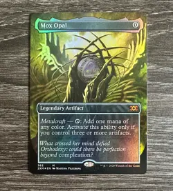 MTG Double Masters Foil Extended Art Mox Opal - NM - Image 1