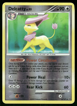 Pokemon TCG - Platinum - Delcatty 4/127 Reverse Holo - P - Image 1