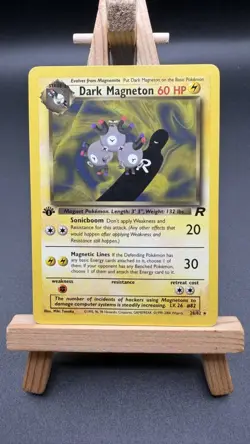 Pokemon TCG Dark Magneton Team Rocket 1st Edition 28/82 Regular Rare - Image 1