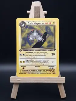 Pokemon TCG Dark Magneton 1st Edition Team Rocket 28/82 Non Holo Rare LP - Image 1