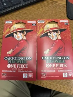 One Piece OP-13 Carrying On His Will 2x Sleeved Booster Pack - Image 1