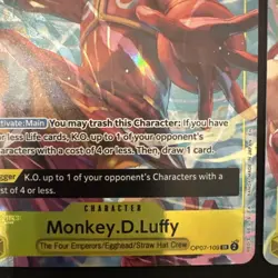 2 One Piece Monkey.D.Luffy (Illustration Box Vol.3) Promo Cards OP07-109 SR - Image 5