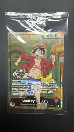 Carte One Piece TCG – Monkey D. Luffy OP13-001 – Musee Grevin Paris Exclusive - Image 1