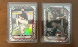 2026 Topps Bowman 1st Ed JR Ritchie Eric Hartman Reptilian Braves 2 Card Lot - Image 1