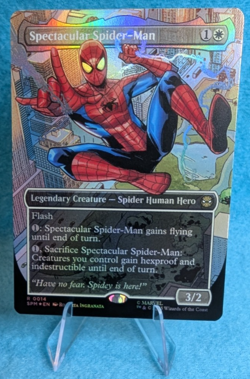 x1 Spectacular Spider-Man (Borderless) (Foil) MTG Marvel's Spider-Man - #14 - Image 1