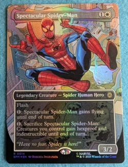 x1 Spectacular Spider-Man (Borderless) (Foil) MTG Marvel's Spider-Man - #14 - Image 2