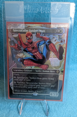 x1 Spectacular Spider-Man (Borderless) (Foil) MTG Marvel's Spider-Man - #14 - Image 4