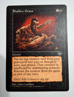 Shallow Grave Mirage MTG 1996 Magic the Gathering Instant Reanimator 1 Printing - Image 1