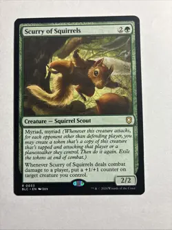 Scurry of Squirrels - Commander: Bloomburrow MTG Plus Bonus Rare!!! - Image 1