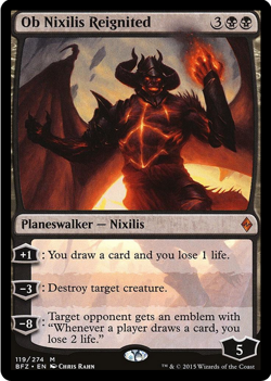Ob Nixilis Reignited 119/274 Battle for Zendikar MTG Mythic - Image 1