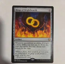 Rings of Brighthearth Commander Legends Magic the Gathering MTG - Image 1