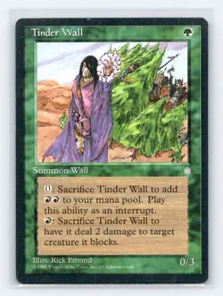 Tinder Wall 158 Common Ice Age Magic: The Gathering Near Mint - Image 1