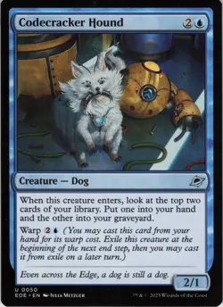 x4 Codecracker Hound U Edge of Eternities 50 NM MTG - Image 1