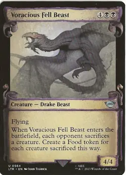 Voracious Fell Beast 564 Uncommon MTG Lord of the Rings Middle Earth NM/MT - Image 1