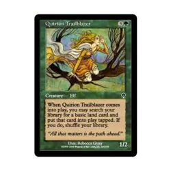 WOTC MtG Invasion Quirion Trailblazer (C) (Foil) EX - Image 1