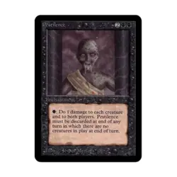 WOTC MtG Alpha Pestilence (C) Fair - Image 1