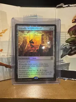 MTG Marvel Spider-Man Friendly Neighborhood Holo Foil#008 Rare Enchantment Aura - Image 1