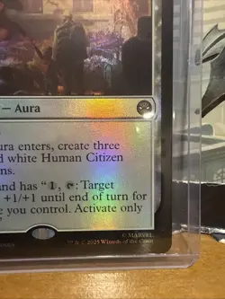 MTG Marvel Spider-Man Friendly Neighborhood Holo Foil#008 Rare Enchantment Aura - Image 3