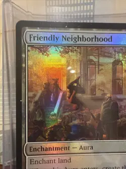 MTG Marvel Spider-Man Friendly Neighborhood Holo Foil#008 Rare Enchantment Aura - Image 5