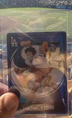 ONE PIECE x Dodgers Stadium Giveaway Card - In Hand - Limited Promo - Image 1