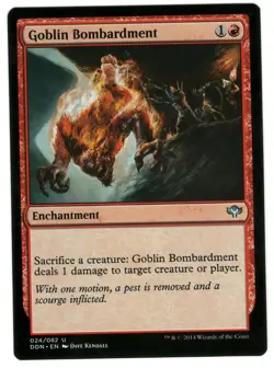 MTG Goblin Bombardment Duel Decks Speed vs Cunning Magic The Gathering TCG - Image 1