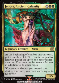 MTG - Final Fantasy - Jenova, Ancient Calamity (0228) Rare - Image 1