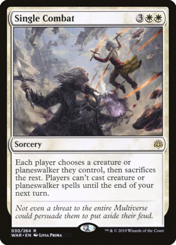 Single Combat 30 Rare War of the Spark WAR MTG - Image 1