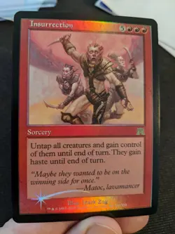 1x Insurrection Foil Onslaught SP - Red MAGIC MTG Old Border Foil EDH x1 - Image 1